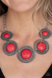She Went West Red Necklace Paparazzi Accessories