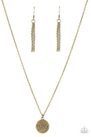 The Cool Mom - Brass Necklace Paparrazi Accessories Mother