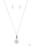Maternal Blessings - Blue mom necklace Paparrazi Accessories