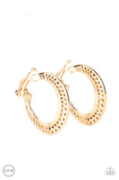 Moon Child Charisma Gold Clip-on Earrings Paparazzi Accessories
