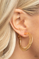 Moon Child Charisma Gold Clip-on Earrings Paparazzi Accessories