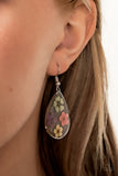 Perennial Prairie - Multi Flower Earrings Paparazzi Accessories