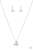 Warm My Heart - Green mom necklace Paparrazi Accessories mother