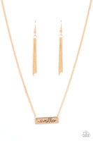 Joy Of Motherhood - Gold Necklace Paparrazi Accessories