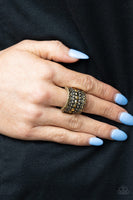 Target Locked - Brass Ring Paparrazi Accessories