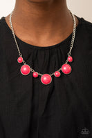 Prismatically POP-tastic - Pink Necklace Paparazzi Accessories