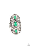 Promenade Paradise - Green Ring Paparazzi Accessories