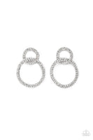 Intensely Icy - Black Bling Earrings Paparazzi Accessories
