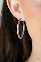 Industrial Illusion Silver Wire Twist Hoop Earrings Paparazzi Accessories