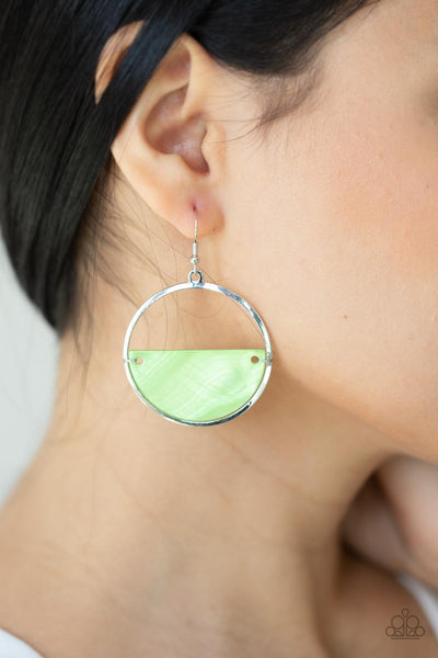 Seashore Vibes - Green Earrings Paparazzi Accessories