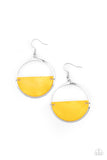 Seashore Vibes - Yellow Earrings Paparazzi Accessories