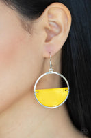 Seashore Vibes - Yellow Earrings Paparazzi Accessories