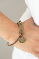 Believe and Let Go - Brass Bracelet Paparazzi Accessories