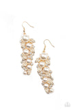 The Party Has Arrived Gold Pearl Earrings Paparazzi Accessories
