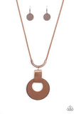 Luxe Crush - Copper Leather Necklace Paparazzi Accessories