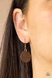 Luxe Crush - Copper Leather Necklace Paparazzi Accessories
