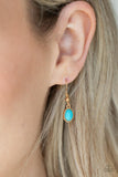 Sahara Safari Blue Gold Necklace Paparazzi Accessories