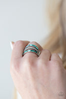 Emulating Edge - Green Bling Ring Paparazzi Accessories