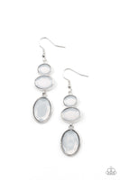 Tiers Of Tranquility - White Earrings Paparazzi Accessories