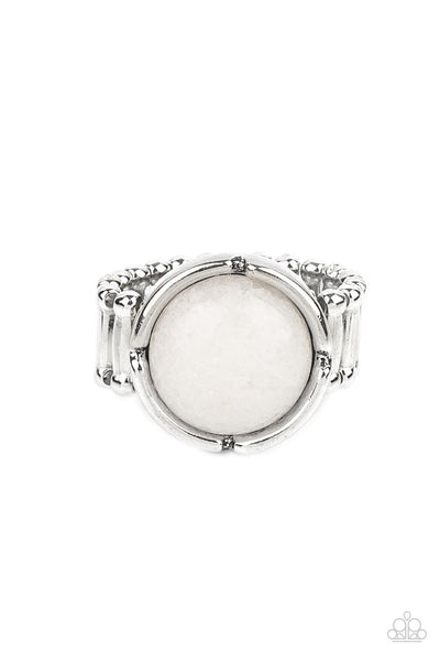 Dreamy Dunes - White Ring Paparazzi Accessories