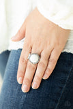 Dreamy Dunes - White Ring Paparazzi Accessories