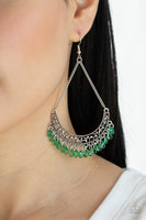 Orchard Odyssey - Green Moon Earrings Paparazzi Accessories