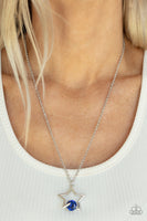 Starry Fireworks Blue Star Necklace Paparazzi Accessories