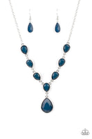 Party Paradise - Blue Navy Necklace Paparazzi Accessories