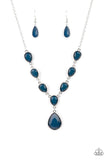 Party Paradise - Blue Navy Necklace Paparazzi Accessories
