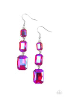 Cosmic Red Carpet Pink Bling Earrings Paparrazi Accessories