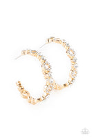 Swoon-Worthy Sparkle Gold Bling Hoop Earrings Paparazzi