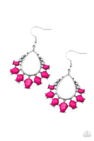Flamboyant Ferocity - Pink Earrings Paparazzi Accessories