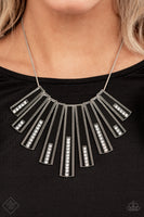 FAN-tastically Deco - Black FF Necklace Paparazzi Accessories