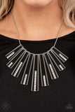 FAN-tastically Deco - Black FF Necklace Paparazzi Accessories