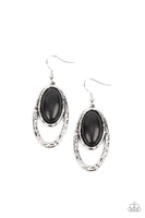 Pasture Paradise - Black Earrings Paparazzi Accessories