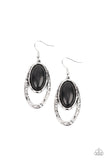 Pasture Paradise - Black Earrings Paparazzi Accessories
