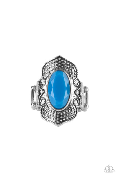 Taj Mahal Trendsetter - Blue Ring Paparazzi Accessories