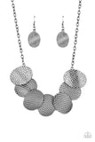 Industrial Wave Black Gunmetal Necklace Paparazzi Accessories