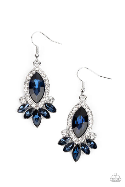 Prismatic Parade - Blue Bling Earrings Paparazzi Accessories