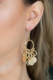 Partners in CHIME - Gold Earrings Paparazzi Accessories