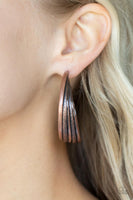In Sync Copper Layered Hoop Earrings Paparazzi Accessories