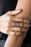 Inner FLIGHT - Copper Leaf Ring Paparazzi Accessories