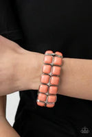 Double The DIVA-ttitude - Orange Bracelet - Paparazzi Accessories