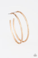 Paparazzi A Double Take Gold Earring Hoop