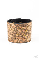 Paparazzi Cork Congo Brass Urban Wrap Bracelet