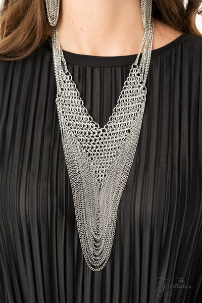 Paparazzi Zi Collection 2020 The Defiant Necklace Silver