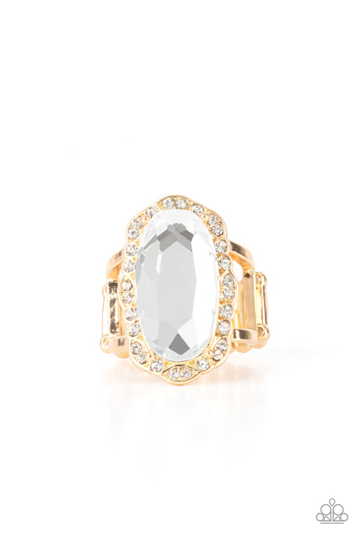 BLING to Heel - Gold Ring LOTP Bling Paparazzi Accessories