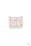 Verified Vintage - Pink Pearl Bling Ring Paparazzi Accessories