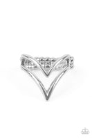 Adventurously Angled - Silver Ring Paparazzi Accessories