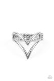 Adventurously Angled - Silver Ring Paparazzi Accessories